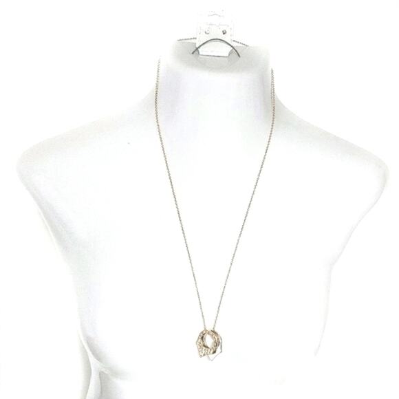 2pc Fashion Handcuff Necklace + Crystal Earrings Set - Picture 2 of 9